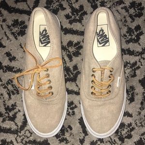 Tan Vans Size 8.5 Women Leather Laces Men Size 7